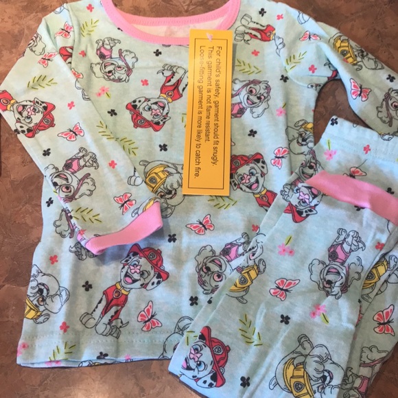 Nickelodeon Paw Patrol girls two cotton pajama sets - Picture 2 of 8